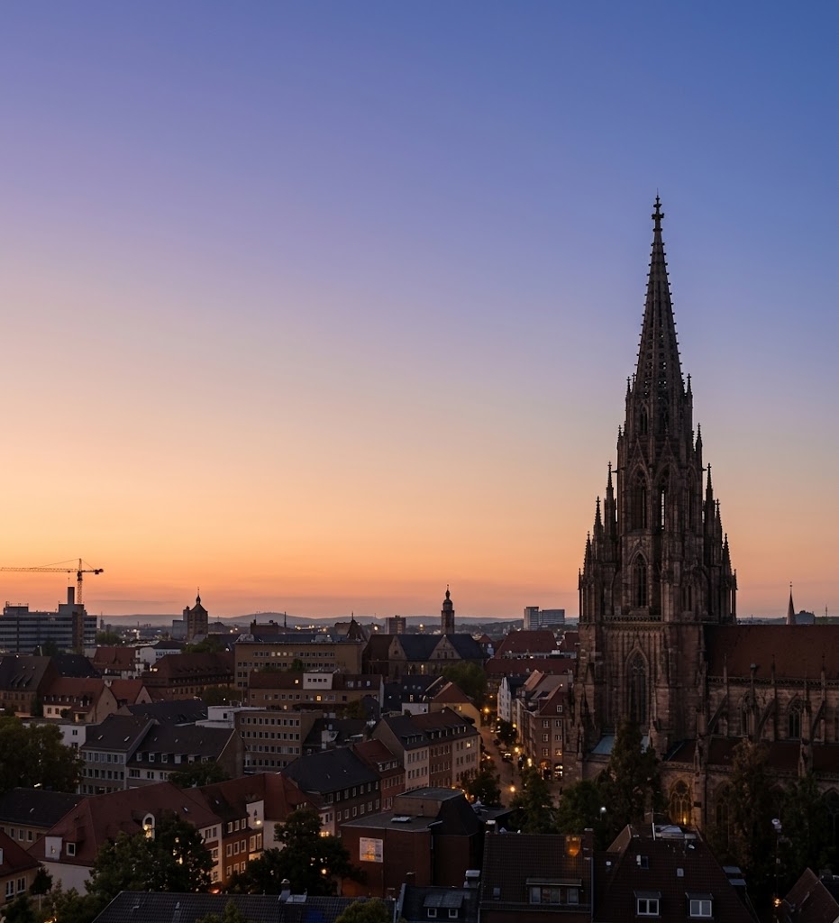 München bei Sonnenuntergang
