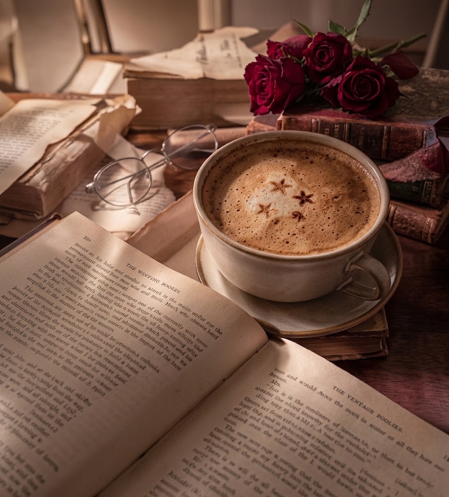 Kaffee und Buch